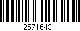 Código de barras (EAN, GTIN, SKU, ISBN): '25716431'