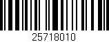 Código de barras (EAN, GTIN, SKU, ISBN): '25718010'