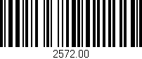 Código de barras (EAN, GTIN, SKU, ISBN): '2572.00'