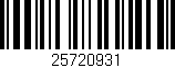 Código de barras (EAN, GTIN, SKU, ISBN): '25720931'