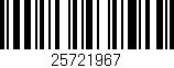 Código de barras (EAN, GTIN, SKU, ISBN): '25721967'