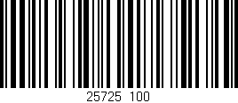 Código de barras (EAN, GTIN, SKU, ISBN): '25725/100'