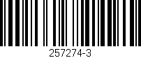 Código de barras (EAN, GTIN, SKU, ISBN): '257274-3'