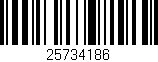 Código de barras (EAN, GTIN, SKU, ISBN): '25734186'