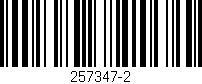 Código de barras (EAN, GTIN, SKU, ISBN): '257347-2'