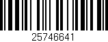 Código de barras (EAN, GTIN, SKU, ISBN): '25746641'