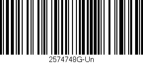 Código de barras (EAN, GTIN, SKU, ISBN): '2574748G-Un'