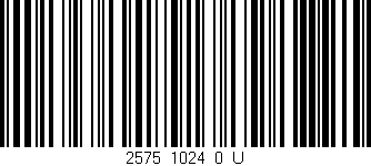 Código de barras (EAN, GTIN, SKU, ISBN): '2575_1024_0_U'