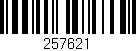 Código de barras (EAN, GTIN, SKU, ISBN): '257621'