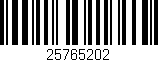 Código de barras (EAN, GTIN, SKU, ISBN): '25765202'
