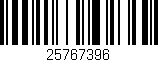 Código de barras (EAN, GTIN, SKU, ISBN): '25767396'
