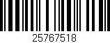 Código de barras (EAN, GTIN, SKU, ISBN): '25767518'