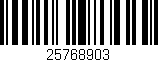 Código de barras (EAN, GTIN, SKU, ISBN): '25768903'