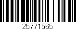 Código de barras (EAN, GTIN, SKU, ISBN): '25771565'