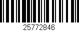 Código de barras (EAN, GTIN, SKU, ISBN): '25772846'