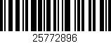 Código de barras (EAN, GTIN, SKU, ISBN): '25772896'