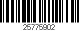 Código de barras (EAN, GTIN, SKU, ISBN): '25775902'