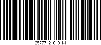Código de barras (EAN, GTIN, SKU, ISBN): '25777_210_0_M'