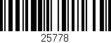 Código de barras (EAN, GTIN, SKU, ISBN): '25778'