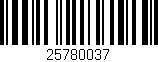 Código de barras (EAN, GTIN, SKU, ISBN): '25780037'