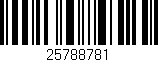 Código de barras (EAN, GTIN, SKU, ISBN): '25788781'