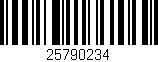 Código de barras (EAN, GTIN, SKU, ISBN): '25790234'