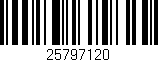 Código de barras (EAN, GTIN, SKU, ISBN): '25797120'