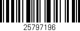 Código de barras (EAN, GTIN, SKU, ISBN): '25797196'