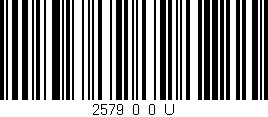 Código de barras (EAN, GTIN, SKU, ISBN): '2579_0_0_U'