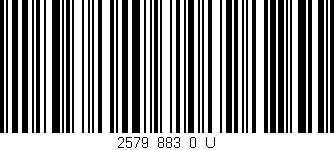 Código de barras (EAN, GTIN, SKU, ISBN): '2579_883_0_U'