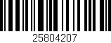 Código de barras (EAN, GTIN, SKU, ISBN): '25804207'