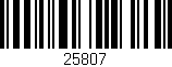 Código de barras (EAN, GTIN, SKU, ISBN): '25807'