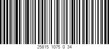 Código de barras (EAN, GTIN, SKU, ISBN): '25815_1075_0_34'