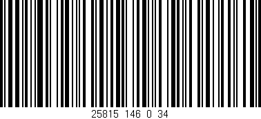 Código de barras (EAN, GTIN, SKU, ISBN): '25815_146_0_34'