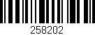 Código de barras (EAN, GTIN, SKU, ISBN): '258202'