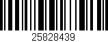 Código de barras (EAN, GTIN, SKU, ISBN): '25828439'