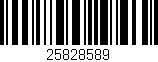 Código de barras (EAN, GTIN, SKU, ISBN): '25828589'
