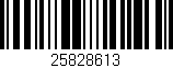 Código de barras (EAN, GTIN, SKU, ISBN): '25828613'