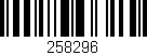 Código de barras (EAN, GTIN, SKU, ISBN): '258296'