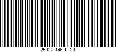 Código de barras (EAN, GTIN, SKU, ISBN): '25834_146_0_38'
