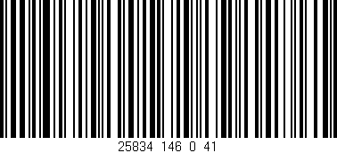 Código de barras (EAN, GTIN, SKU, ISBN): '25834_146_0_41'