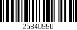 Código de barras (EAN, GTIN, SKU, ISBN): '25840990'