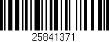 Código de barras (EAN, GTIN, SKU, ISBN): '25841371'