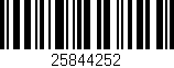 Código de barras (EAN, GTIN, SKU, ISBN): '25844252'