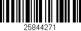 Código de barras (EAN, GTIN, SKU, ISBN): '25844271'