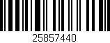 Código de barras (EAN, GTIN, SKU, ISBN): '25857440'