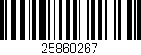 Código de barras (EAN, GTIN, SKU, ISBN): '25860267'