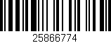 Código de barras (EAN, GTIN, SKU, ISBN): '25866774'