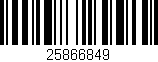 Código de barras (EAN, GTIN, SKU, ISBN): '25866849'