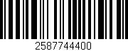Código de barras (EAN, GTIN, SKU, ISBN): '2587744400'